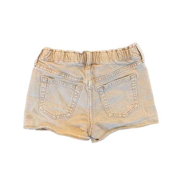 Gap-Girlfriend-High Rise-Jean Shorts-Stretch-Denim-Cotton-Khaki-Tan-Girls-8 - Picture 2 of 5